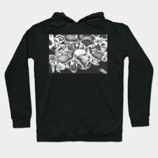 Metalised Orchid Spray Hoodie